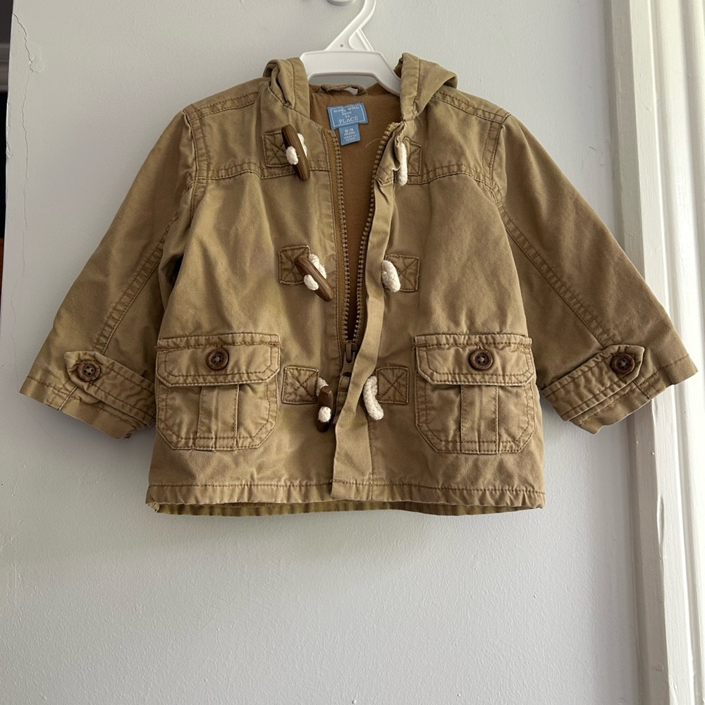 Place Tan Hooded Kids Jacket